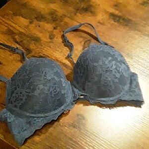 Sexy 36B NWOT SO Slate Blue Padded underwire Push Up Bra Truly gorgeous.
